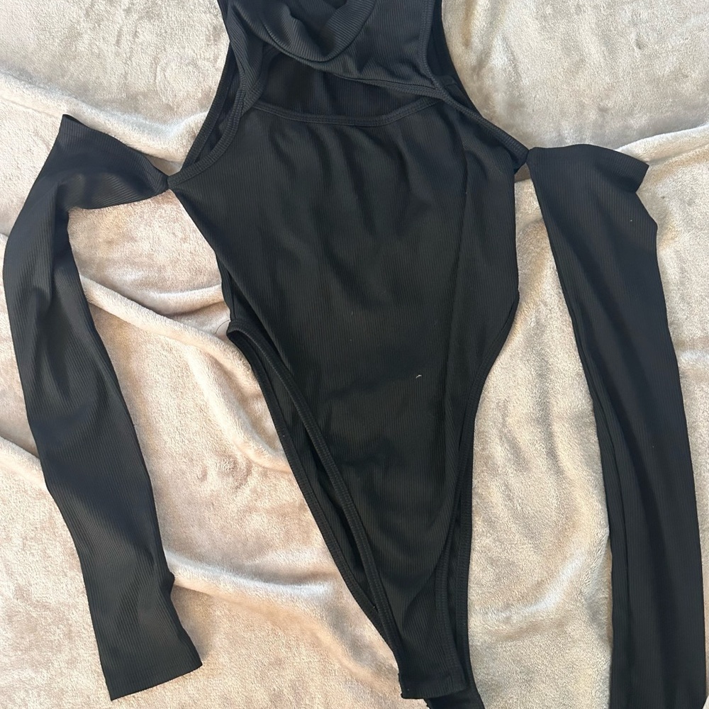 Black Long Sleeve Bodysuit